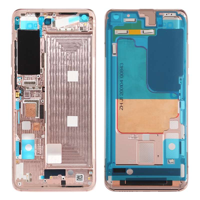 Front Housing LCD Frame Bezel Plate for Xiaomi Mi 10 5G / Mi 10 Pro 5G(Grey)