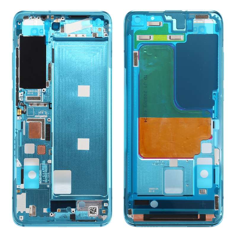 Front Housing LCD Frame Bezel Plate for Xiaomi Mi 10 5G / Mi 10 Pro 5G(Grey)