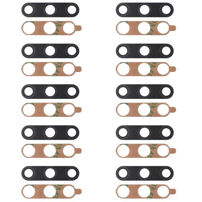 For Huawei P40 Lite E / Enjoy 10 10pcs Back Camera Lens