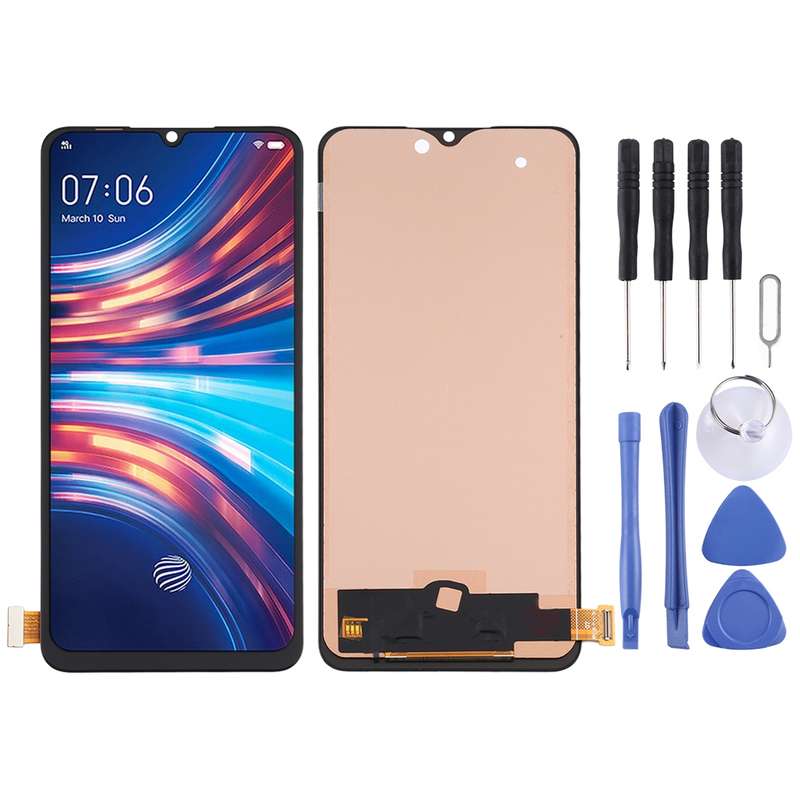 TFT Material LCD Screen and Digitizer Full Assembly (No Fingerprint Identification) For Vivo Y7s /Y9