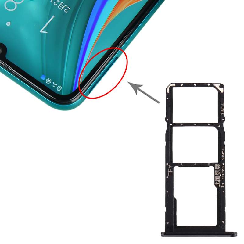 SIM Card Tray + SIM Card Tray + Micro SD Card Tray for Huawei Enjoy 10e / Honor Play 9A (Silver)