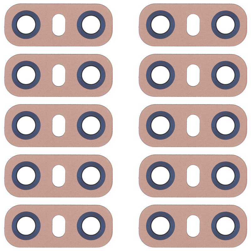 10 PCS Back Camera Lens with Adhesive for LG G6 H870/H871/H872/ LS993(Pink)
