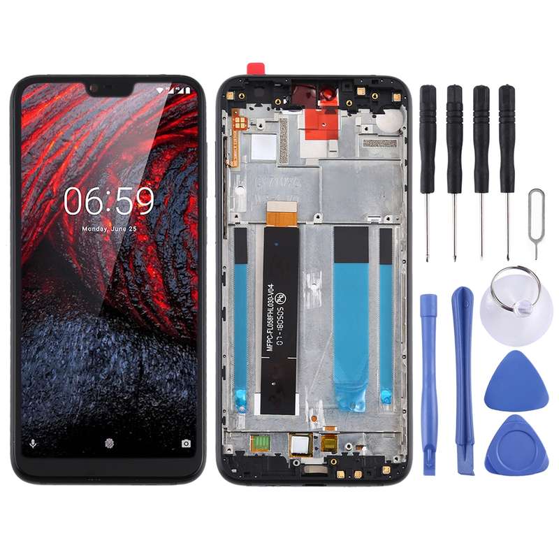 TFT LCD Screen for Nokia X6 / 6.1 Plus TA-1099 TA-1116 TA-1103 TA-1083 Digitizer Full Assembly with