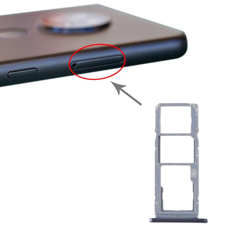 SIM Card Tray + SIM Card Tray + Micro SD Card Tray for Nokia 7.2 / 6.2 TA-1196 TA-1198 TA-1200 TA-11