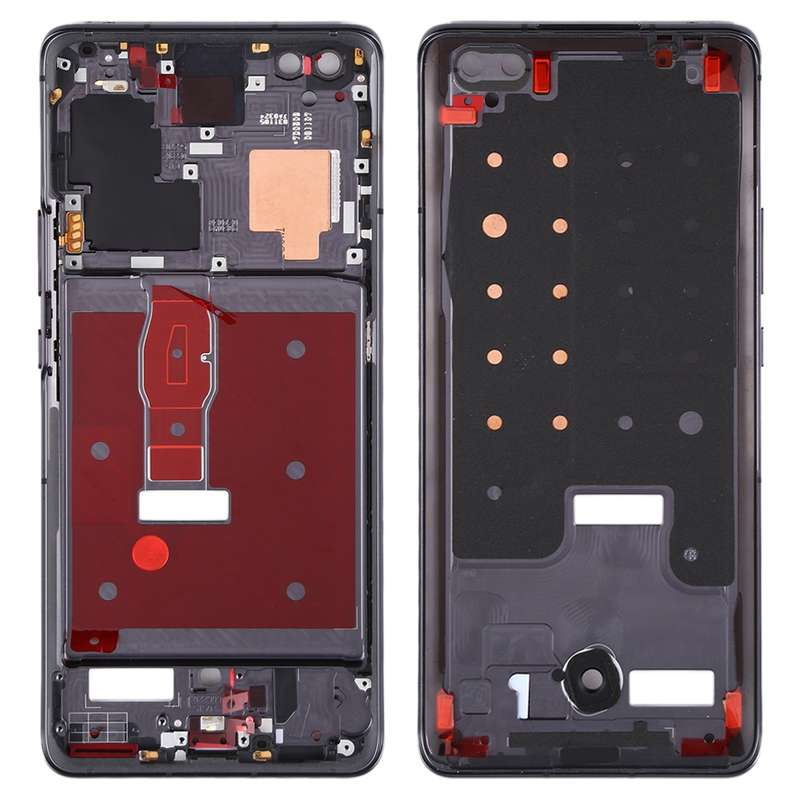 Original Middle Frame Bezel Plate for Huawei Honor 30 Pro(Black)