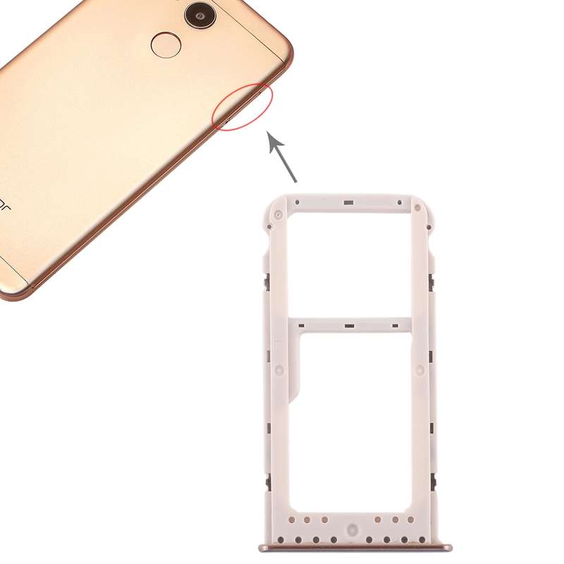 SIM Card Tray + SIM Card Tray / Micro SD Card Tray for Huawei Honor V9 Play (Black)