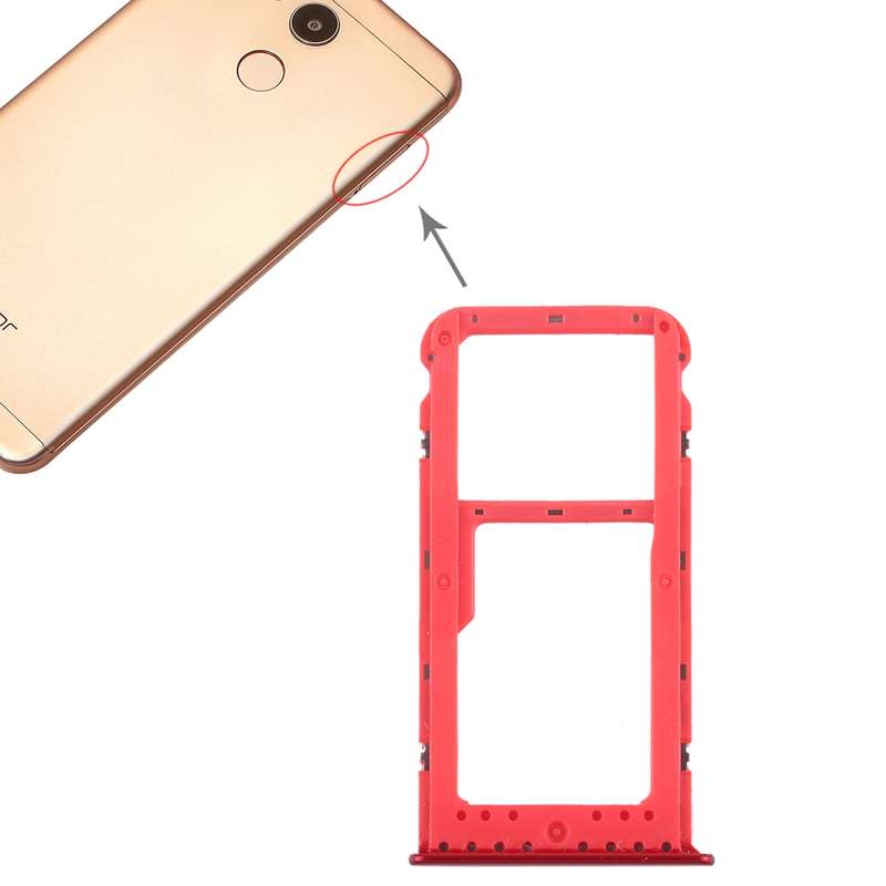 SIM Card Tray + SIM Card Tray / Micro SD Card Tray for Huawei Honor V9 Play (Black)