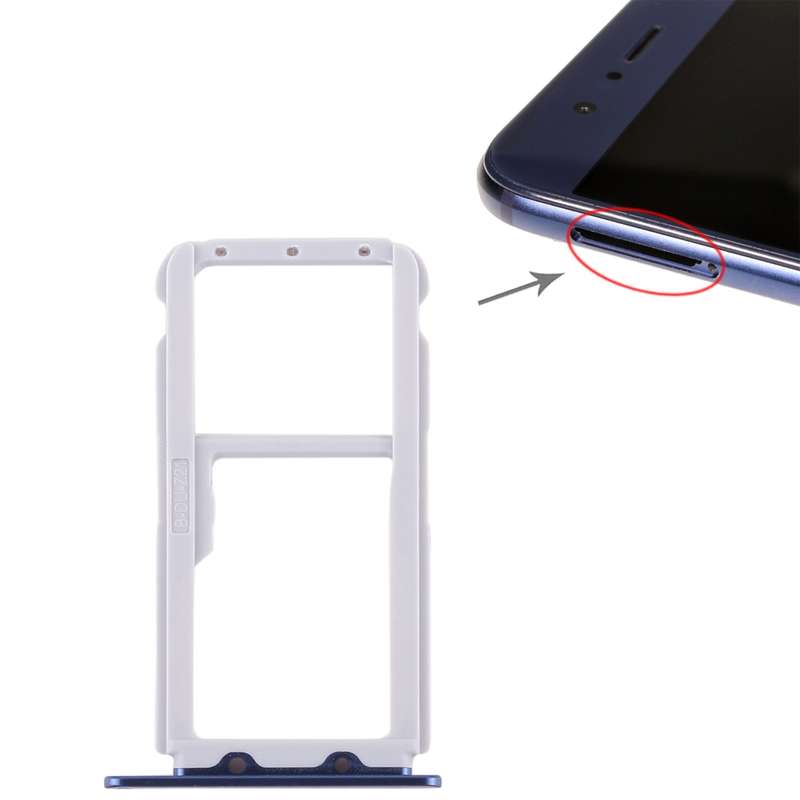 SIM Card Tray + SIM Card Tray / Micro SD Card Tray for Huawei Honor V9 (Black)
