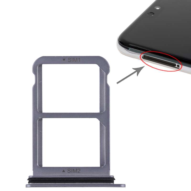 SIM Card Tray + SIM Card Tray for Huawei P20 (Black)