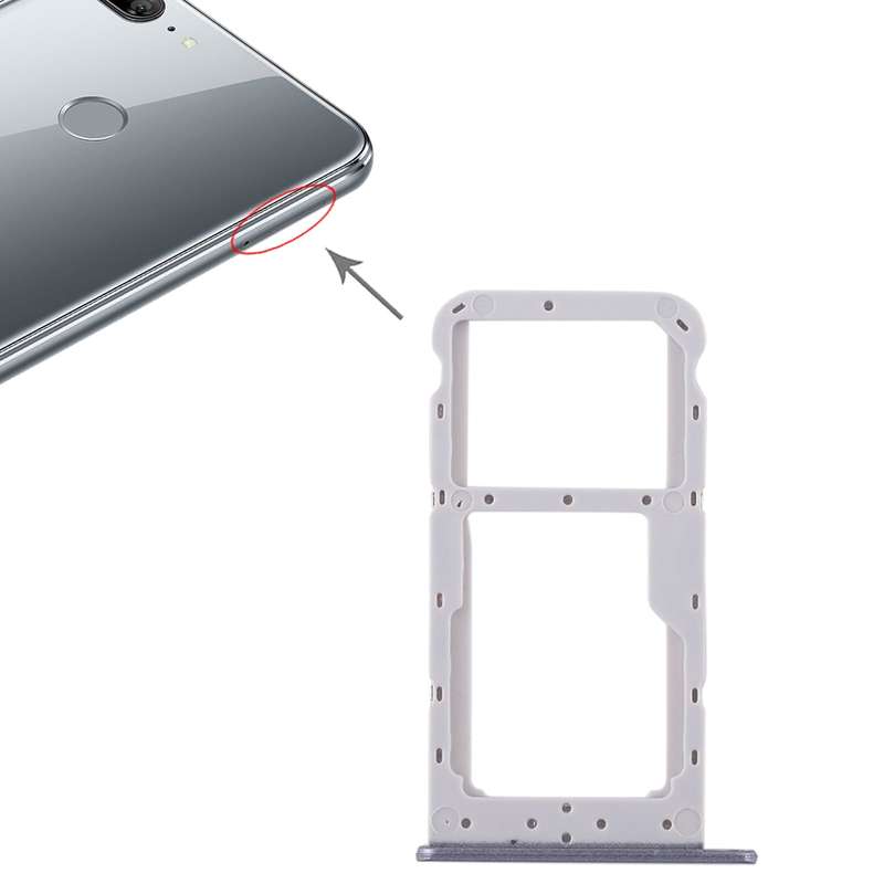 SIM Card Tray + SIM Card Tray / Micro SD Card for Huawei Honor 9 Lite(Black)