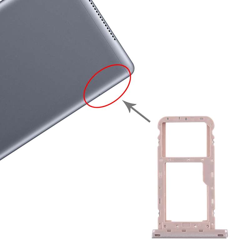 SIM Card Tray + Micro SD Card Tray for Huawei MediaPad M5 Lite 8 (Gold)