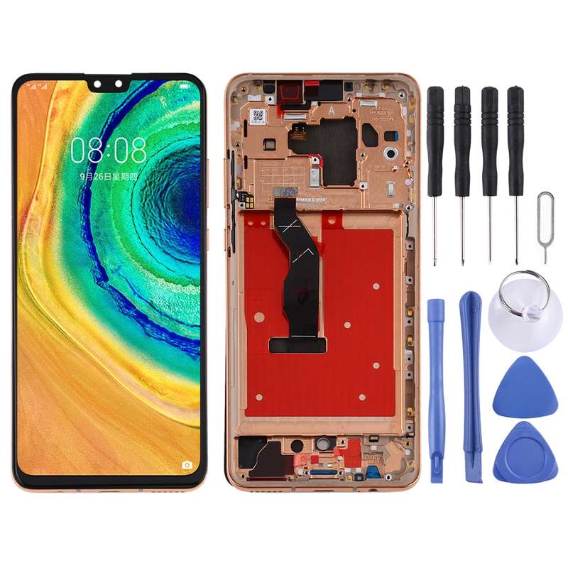 Original OLED LCD Screen for Huawei Mate 30 Digitizer Full Assembly with Frame(Black)
