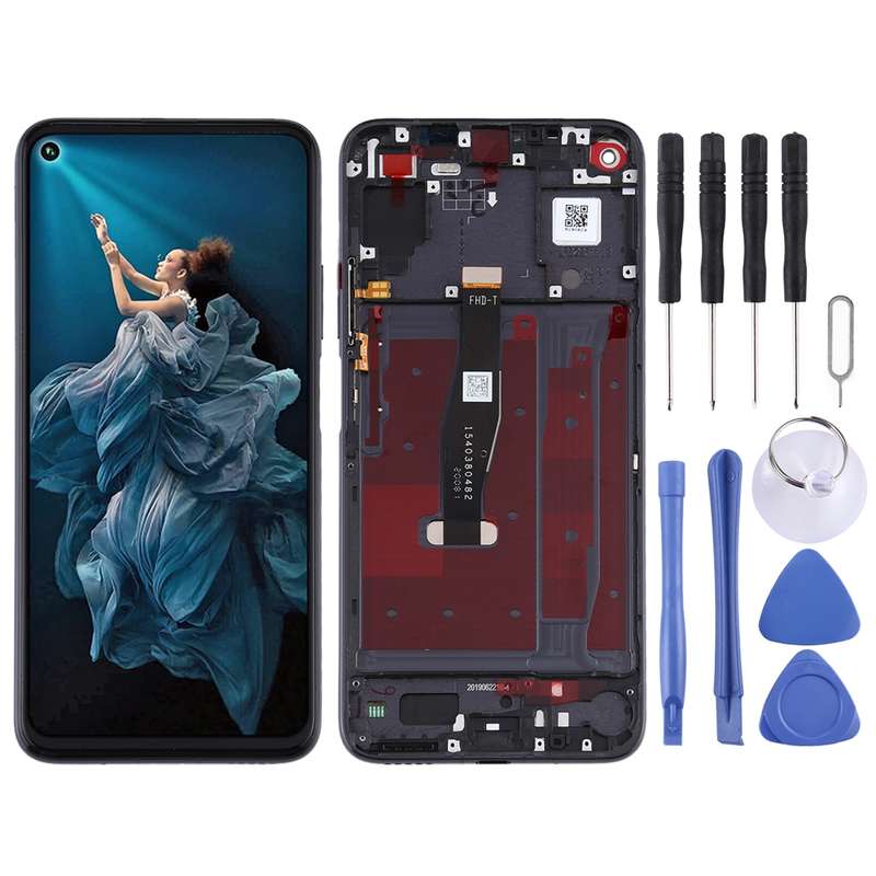 OEM LCD Screen for Huawei Honor 20 / Nova 5T Digitizer Full Assembly with Frame(Black)