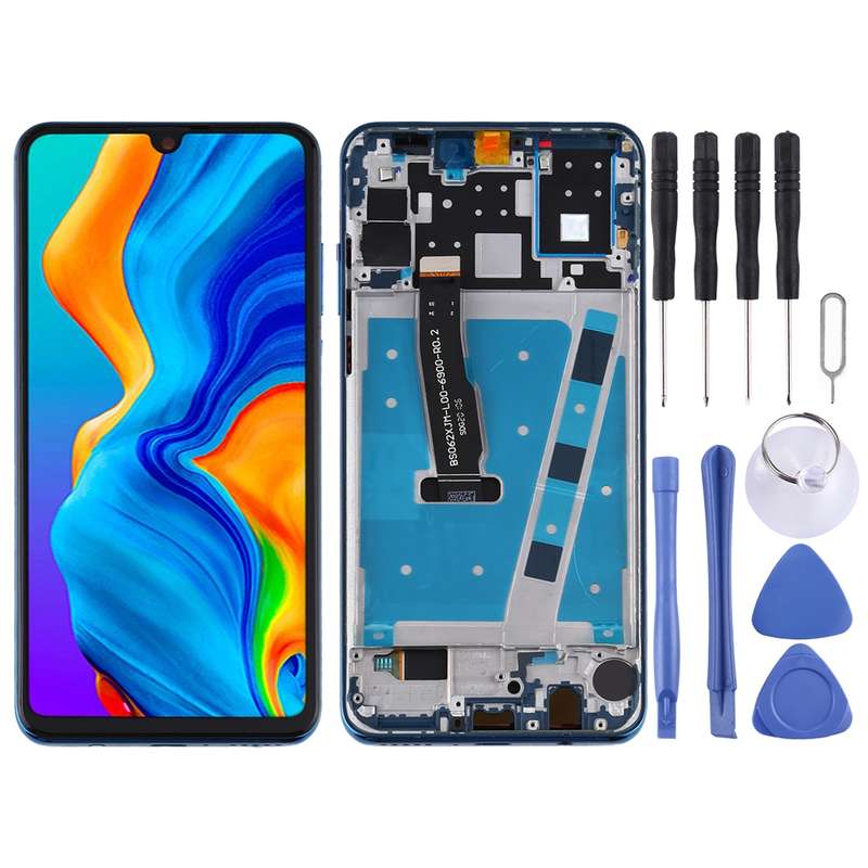 OEM LCD Screen for Huawei P30 Lite (RAM 4G / Standard Version) Digitizer Full Assembly with Frame(Bl