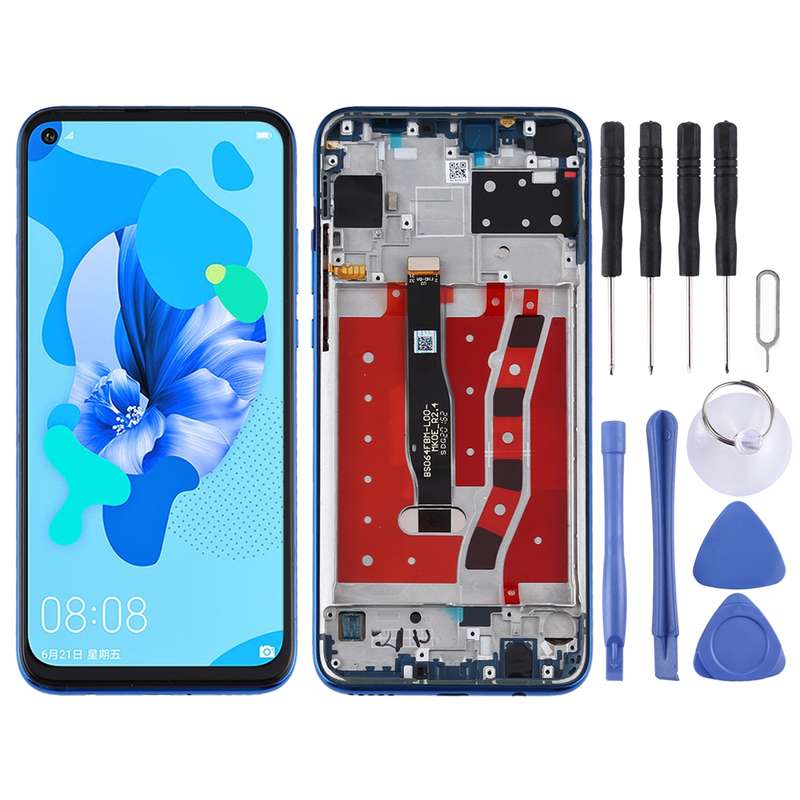 OEM LCD Screen for Huawei Nova 5i Digitizer Full Assembly with Frame(Black)
