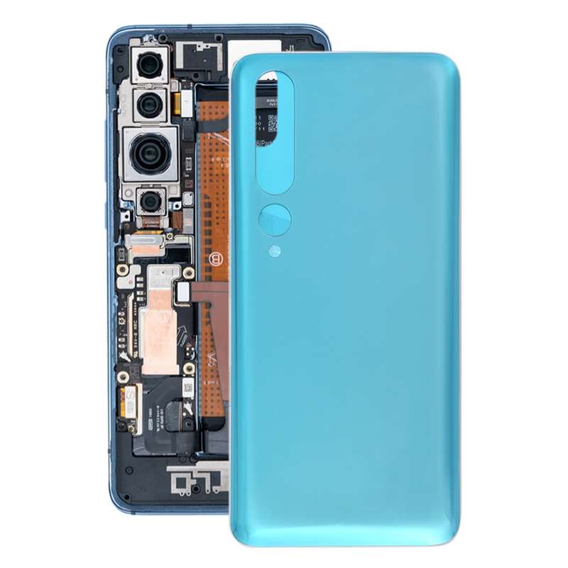 Glass Material Battery Back Cover for Xiaomi Mi 10 5G(Gold)