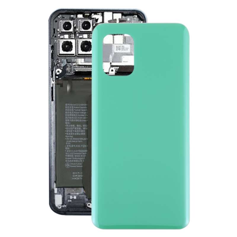 Glass Material Battery Back Cover for Xiaomi Mi 10 Lite 5G/Mi 10 Youth 5G(Black)