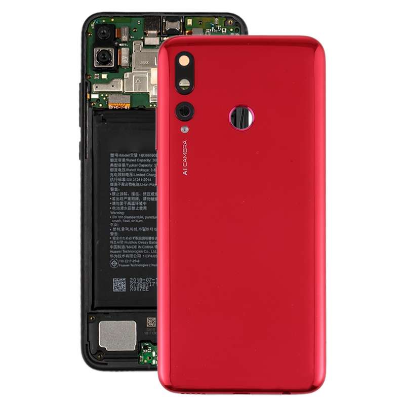Original Battery Back Cover with Camera Lens Cover for Huawei P Smart+ 2019(Red)