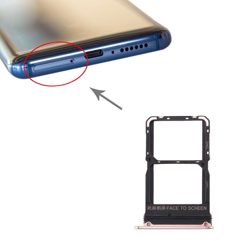 SIM Card Tray + SIM Card Tray for Xiaomi Mi 10(Grey)