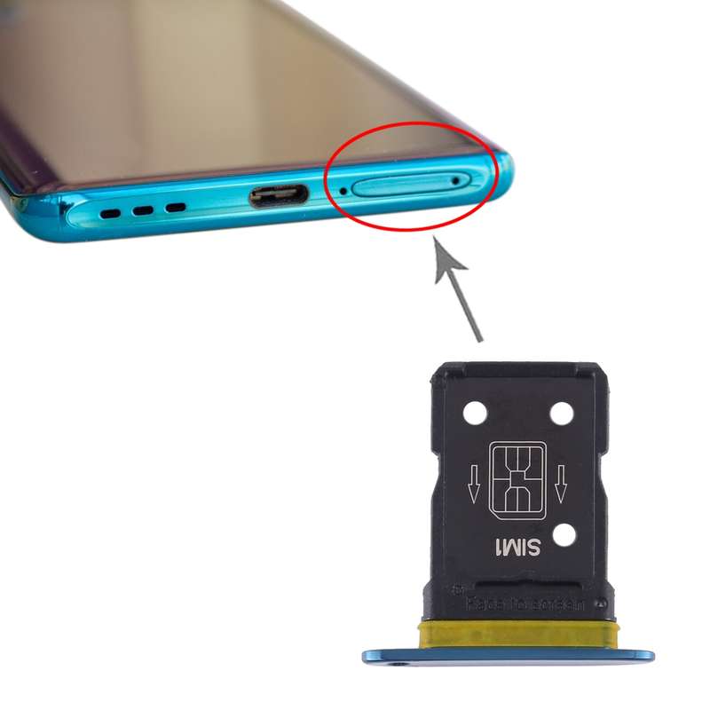 For OPPO Find X2 SIM Card Tray (Blue)