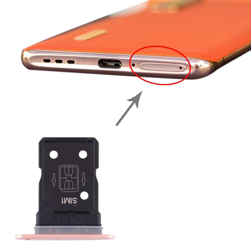 For OPPO Find X2 Pro SIM Card Tray + SIM Card Tray (Black)