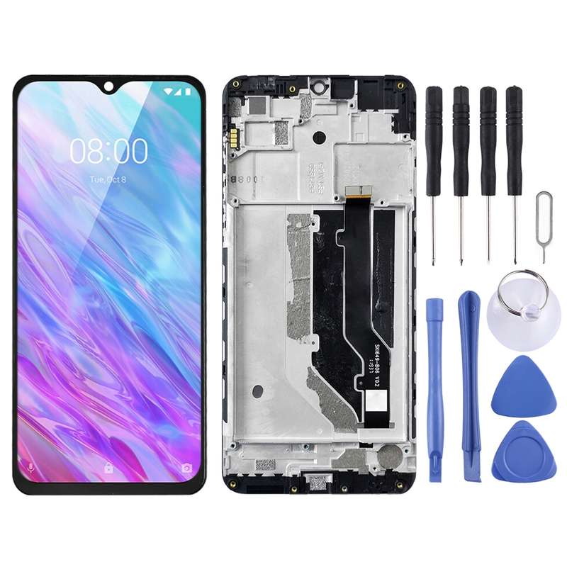 OEM LCD Screen for ZTE Blade 20 Smart / V1050 Digitizer Full Assembly with FrameBlack)