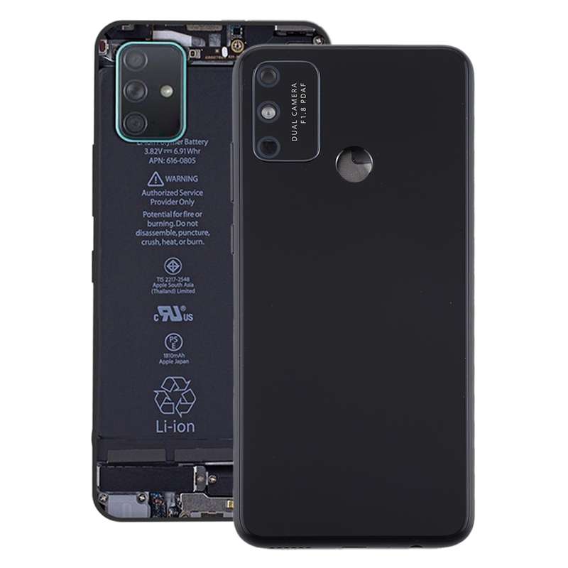 Battery Back Cover With Camera Lens Cover for Huawei Honor Play 9A(Black)