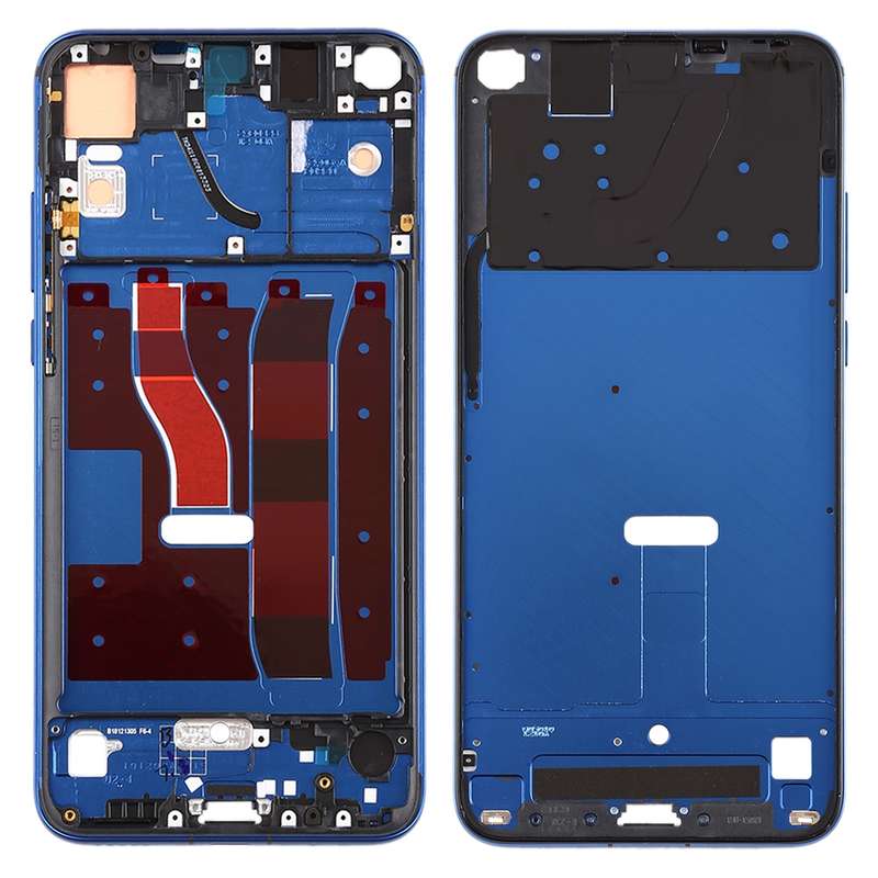 Front Housing LCD Frame Bezel Plate with Side Keys for Huawei Honor V20 (Honor View 20)(Blue)