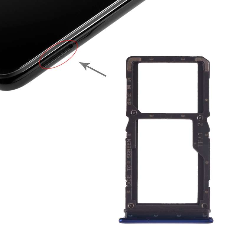SIM Card Tray + SIM Card Tray / Micro SD Card Tray for Xiaomi Redmi Note 7 / Redmi Note 7 Pro(Red)