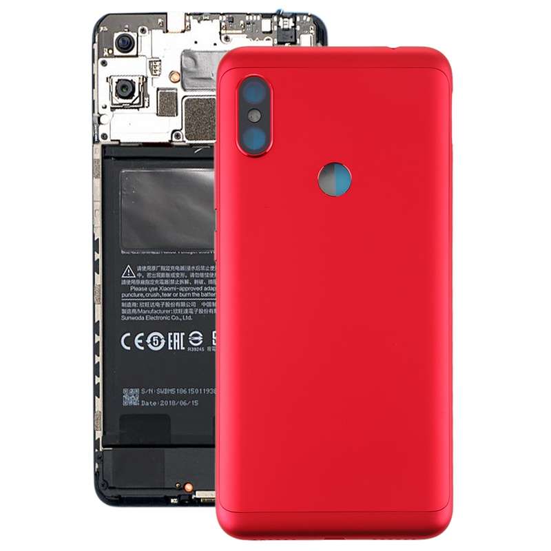 Battery Back Cover with Side Keys for Xiaomi Redmi Note 6 Pro(Black)