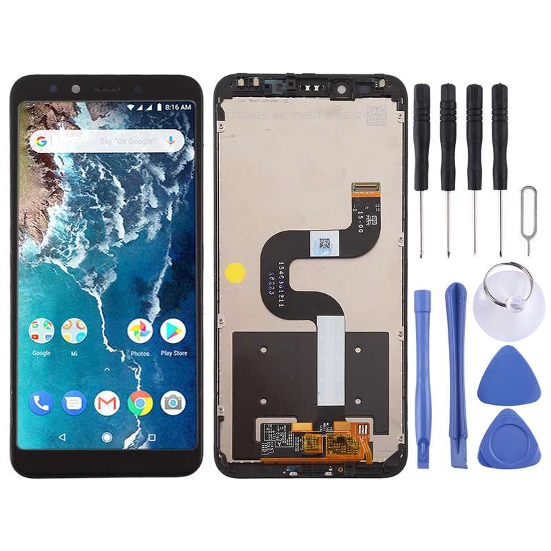 TFT LCD Screen for Xiaomi Mi 6X / A2 Digitizer Full Assembly with Frame(Black)