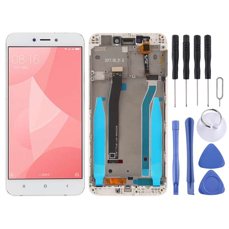 TFT LCD Screen for Xiaomi Redmi 4X Digitizer Full Assembly with Frame(Black)