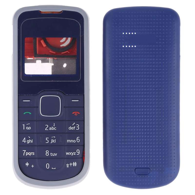 Full Housing Cover (Front Cover + Middle Frame Bezel + Battery Back Cover + Keyboard) for Nokia 1202
