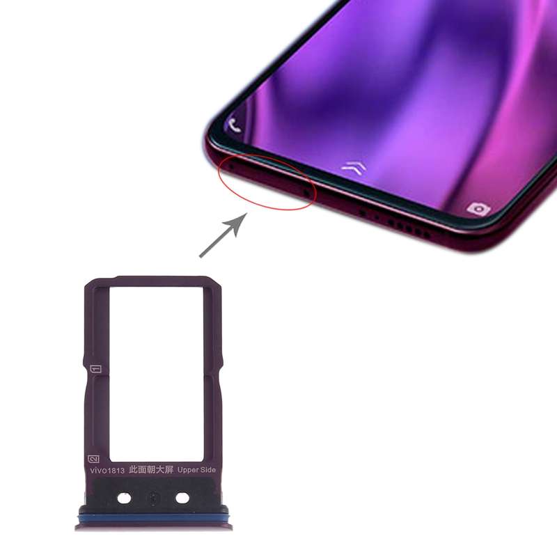For Vivo NEX Dual Display SIM Card Tray + SIM Card Tray (Black)