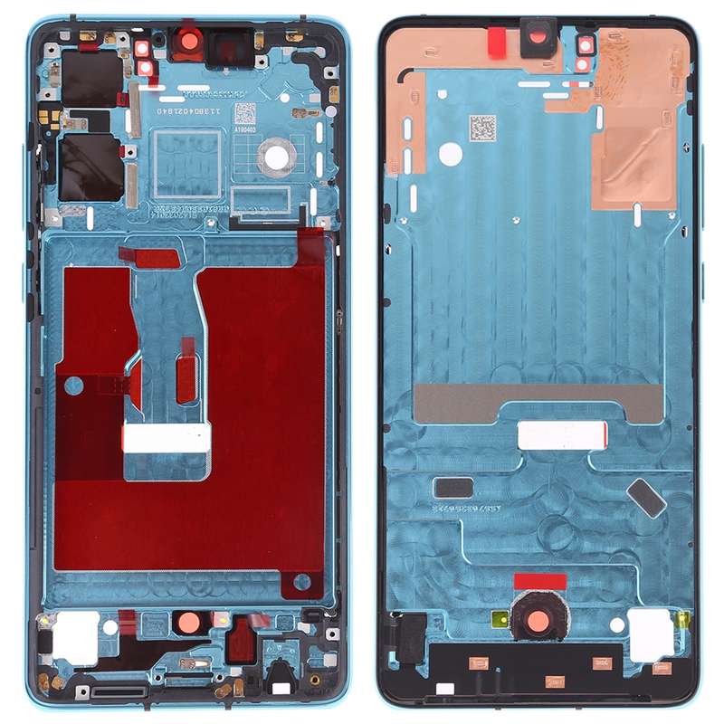 Front Housing LCD Frame Bezel Plate with Side Keys for Huawei P30(Black)