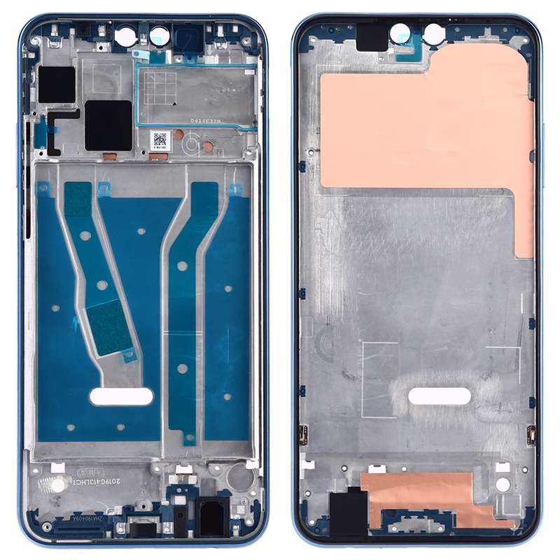 Front Housing LCD Frame Bezel Plate with Side Keys for Huawei Y9 (2019)(Pink)