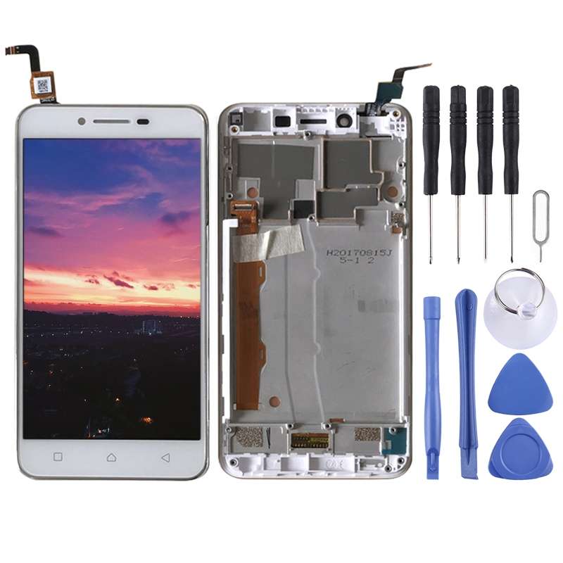 OEM LCD Screen for Lenovo Vibe K5 A6020A40 Digitizer Full Assembly with Frame (Gold)