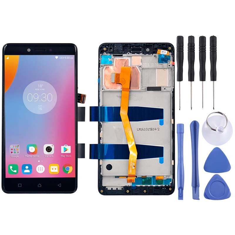 OEM LCD Screen for 5.5 inch Lenovo K6 Note K53a48 Digitizer Full Assembly with Frame (Black)