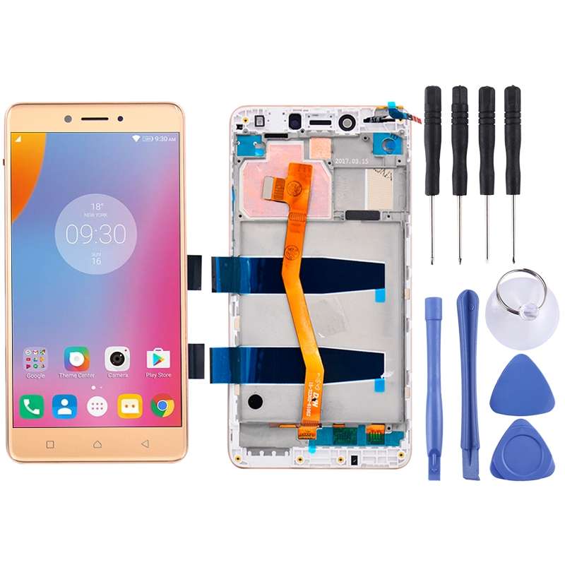OEM LCD Screen for 5.5 inch Lenovo K6 Note K53a48 Digitizer Full Assembly with Frame (Black)