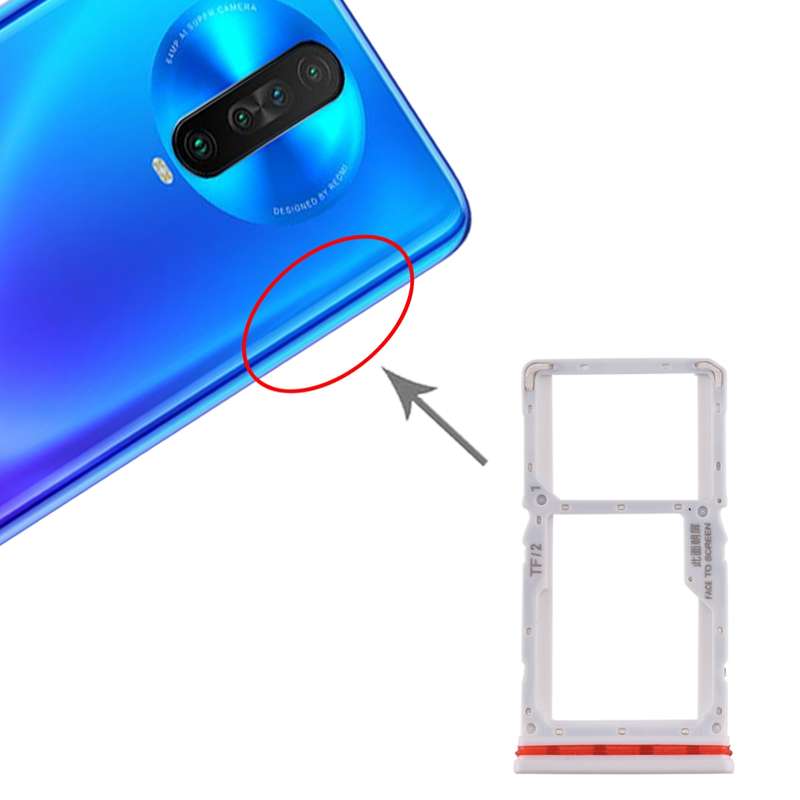 SIM Card Tray + SIM / Micro SD Card Tray for Xiaomi Redmi K30 4G(Blue)