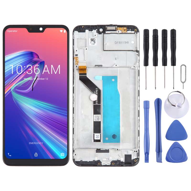 OEM LCD Screen for Asus Zenfone Max Pro (M2) ZB631KL Digitizer Full Assembly with FrameBlack)