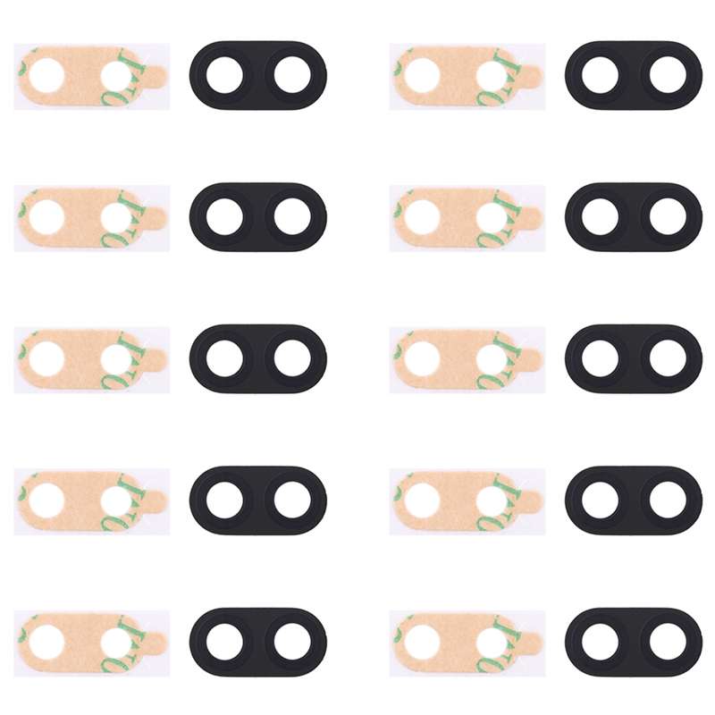 For Galaxy C8 / C710 10pcs Back Camera Lens Cover with Sticker (Black)