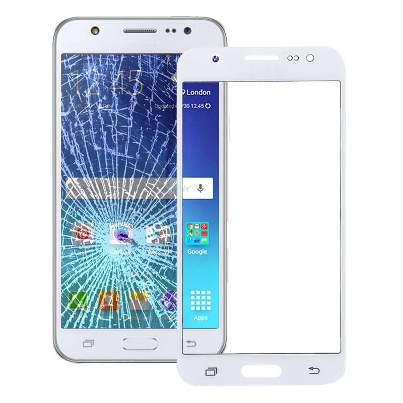 For Galaxy J7 / J700 Front Screen Outer Glass Lens (Black)