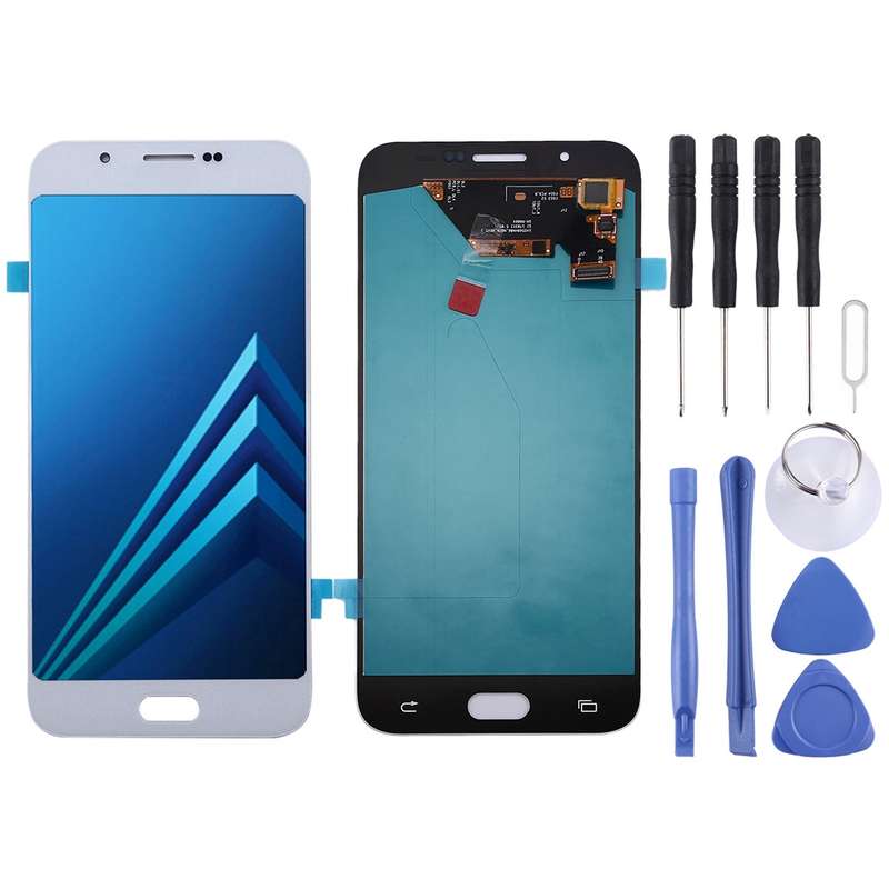 Oled LCD Screen for Galaxy A8 with Digitizer Full Assembly (Black)
