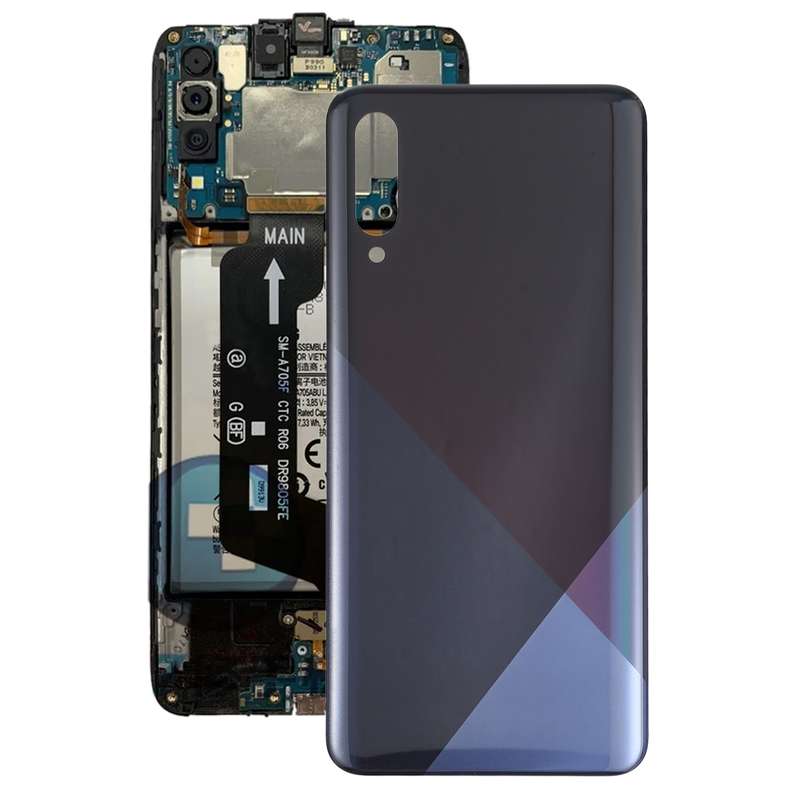 For Samsung Galaxy A30s Battery Back Cover (Blue)