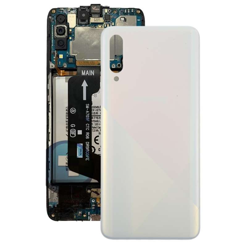 For Samsung Galaxy A30s Battery Back Cover (Blue)