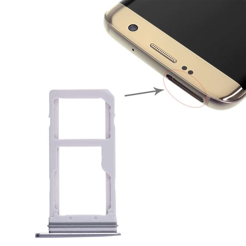 For Galaxy S7 Edge 2 SIM Card Tray / Micro SD Card Tray (Gold)