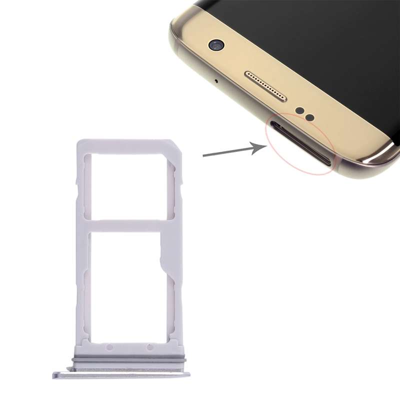 For Galaxy S7 Edge 2 SIM Card Tray / Micro SD Card Tray (Gold)