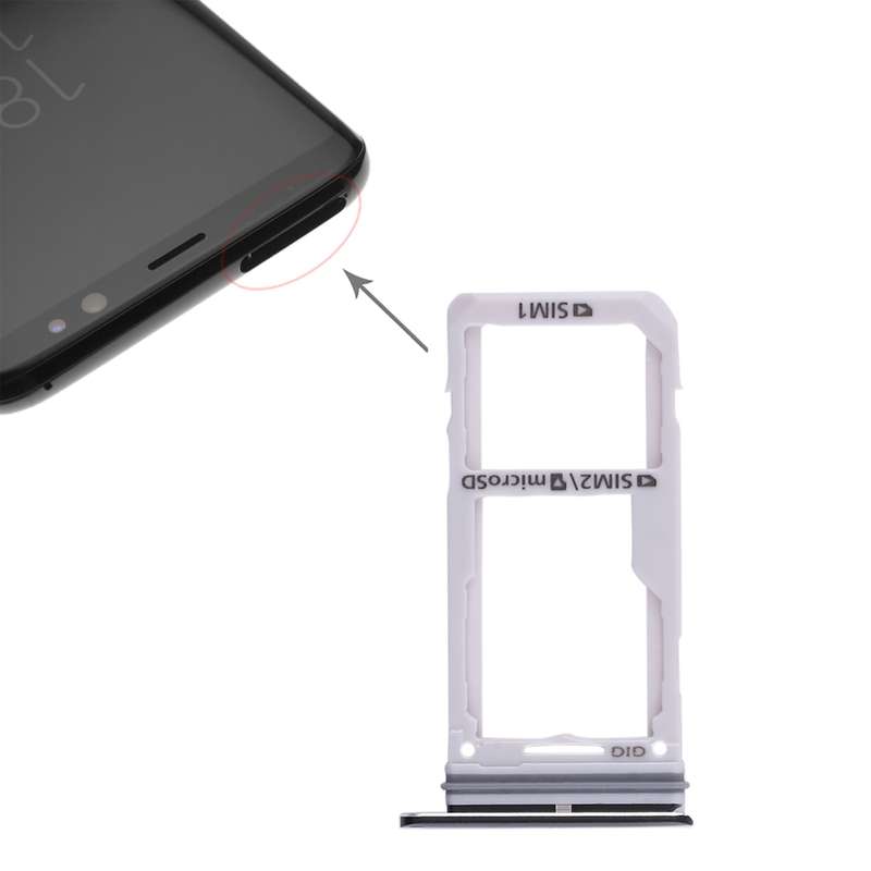 For Galaxy S8 / S8+ 2 SIM Card Tray / Micro SD Card Tray (Gold)