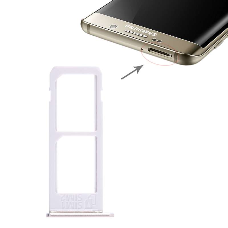 For Galaxy S6 Edge plus / S6 Edge+ 2 SIM Card Tray (Grey)